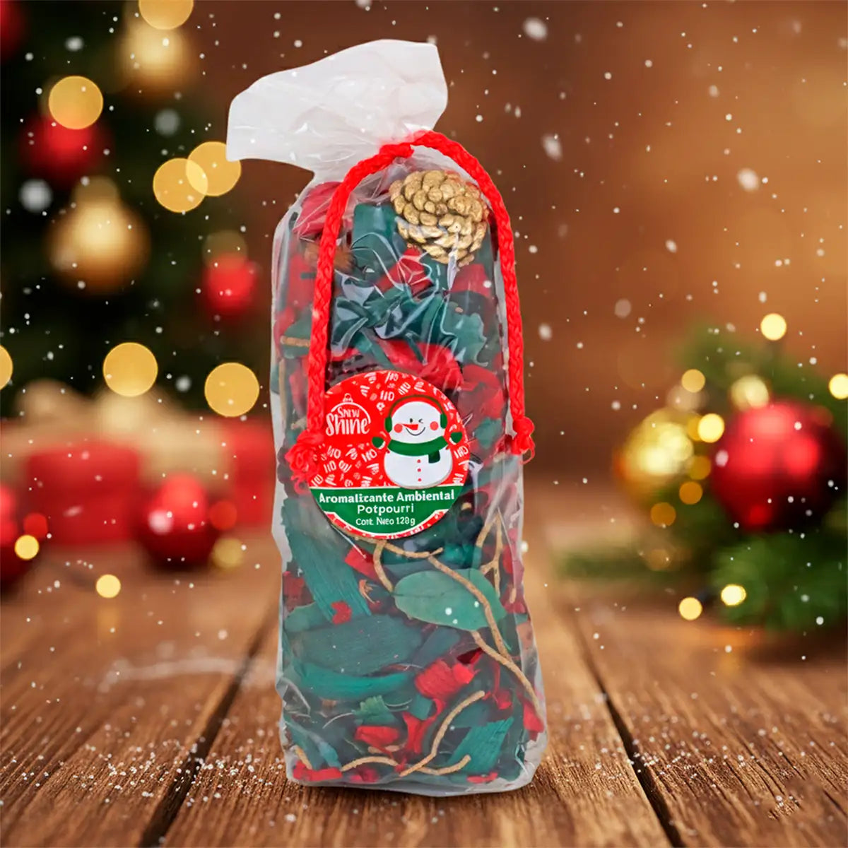 Popurrí Navideño, Color Verde y Rojo