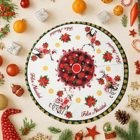 Pie de Árbol Navideño, Diseño Renos