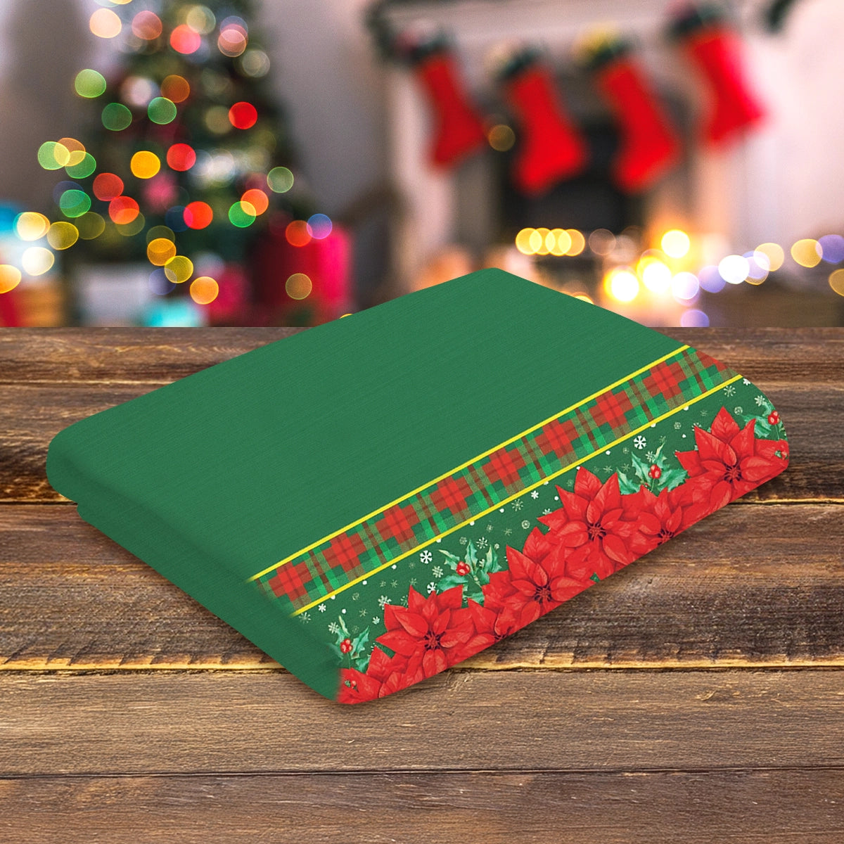 Mantel Navideño, Color Verde