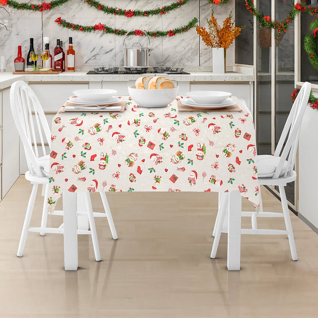 Mantel Navideño, Muñecos de Nieve