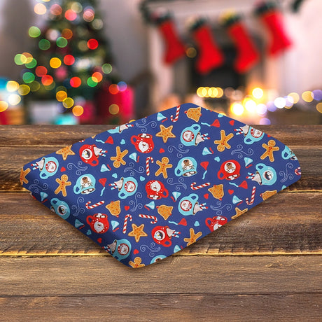 Mantel Navideño, Color Azul