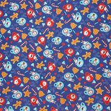 Mantel Navideño, Color Azul