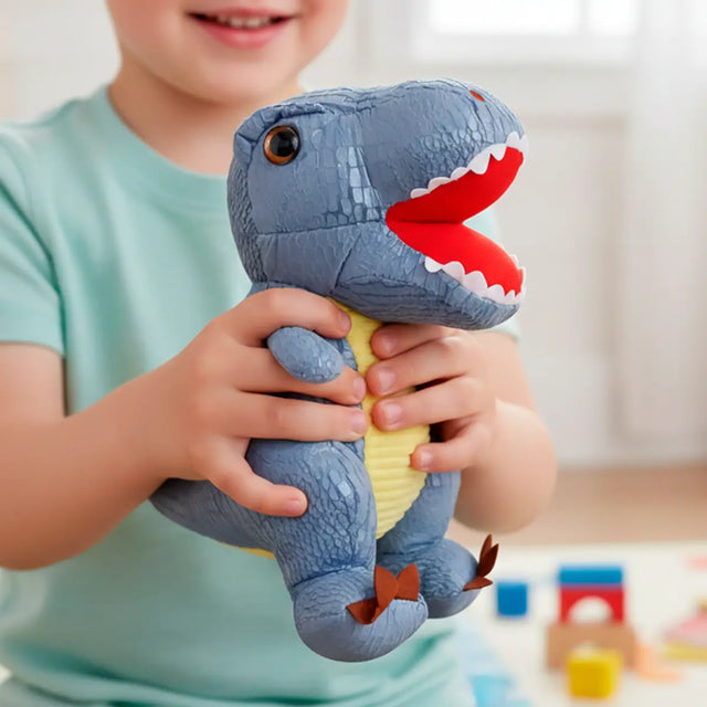 Peluche, Dinosaurio, Color Gris