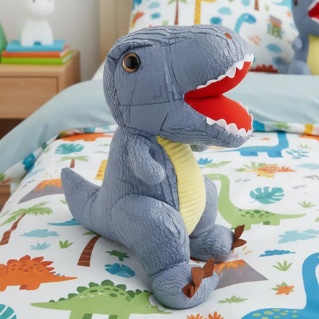 Peluche, Dinosaurio, Color Gris