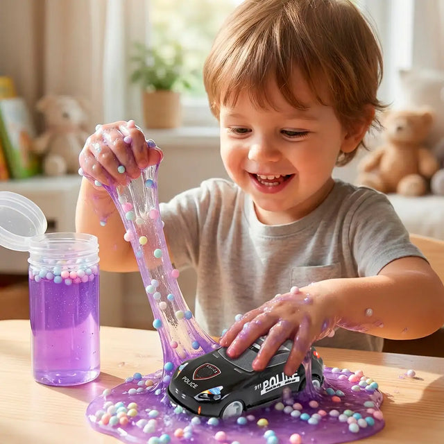 Carrito, Slime, Color Morado, 220 gr