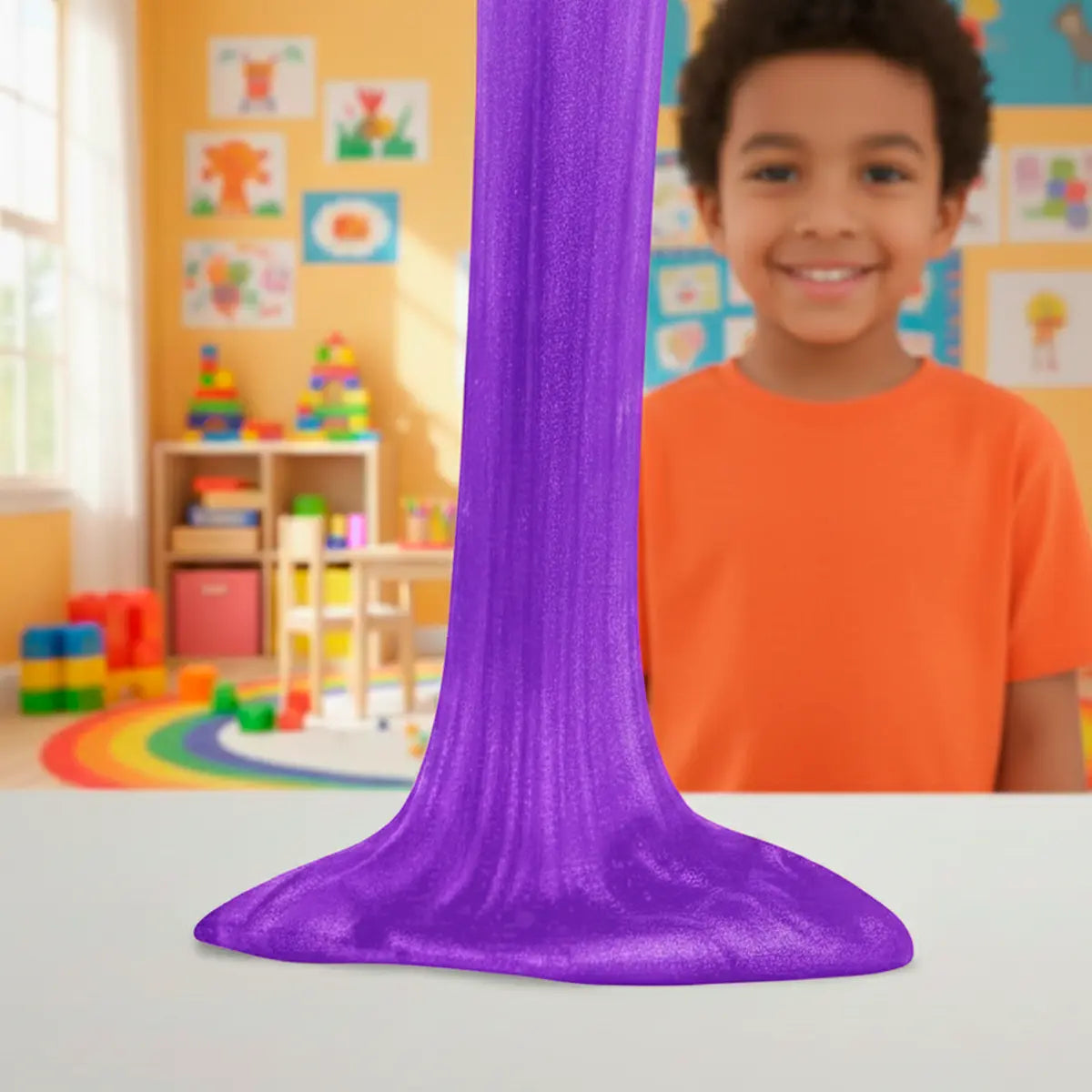 Diamante, Slime, Color Morado, 250 gr