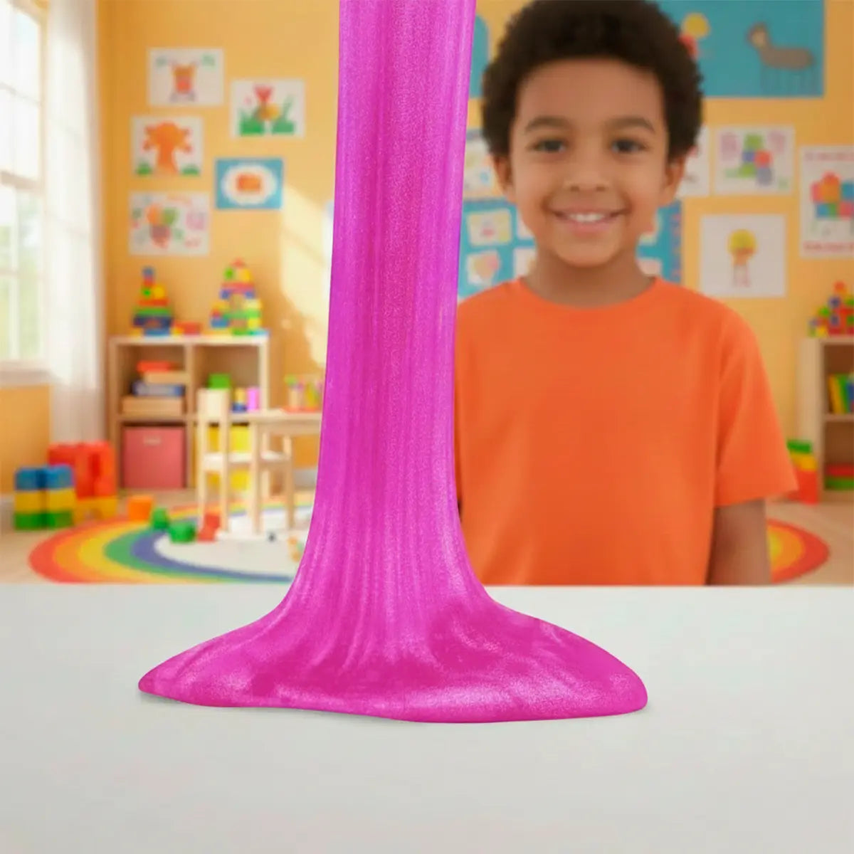 Diamante, Slime, Color Rosa, 250 gr