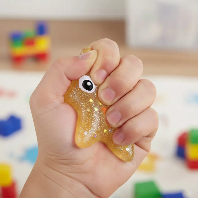 Squishy Antiestrés, Estrella, Color Naranja