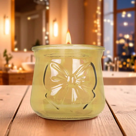 Portavela, Moño, Color Amarillo