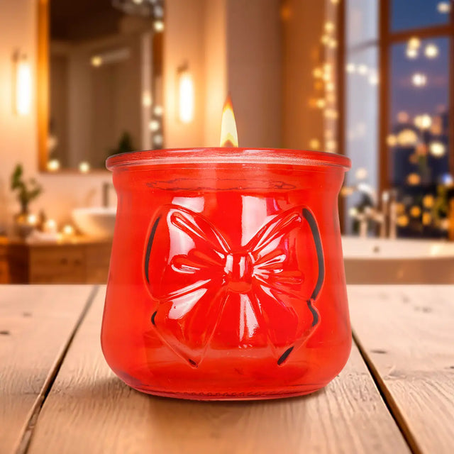 Portavela, Moño, Color Rojo