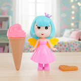 Set de Muñeca Hada con Accesorios, Helado Rosa y Wafle