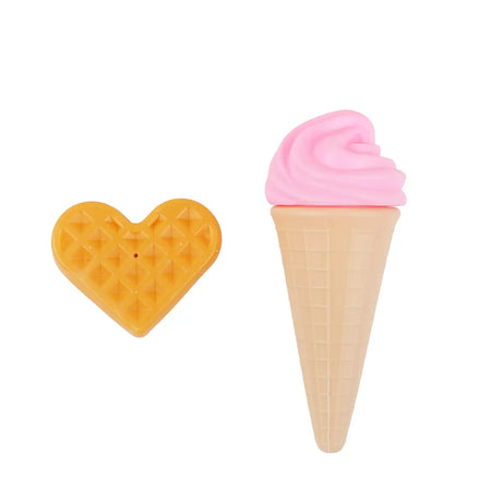 Set de Muñeca Hada con Accesorios, Helado Rosa y Wafle