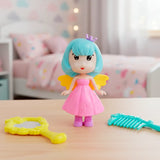 Set de Muñeca Hada con Accesorios, Peine y Espejo