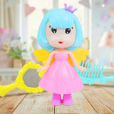 Set de Muñeca Hada con Accesorios, Peine y Espejo