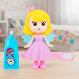 Set de Muñeca Hada con Accesorios, Cepillo de Dientes y Pasta