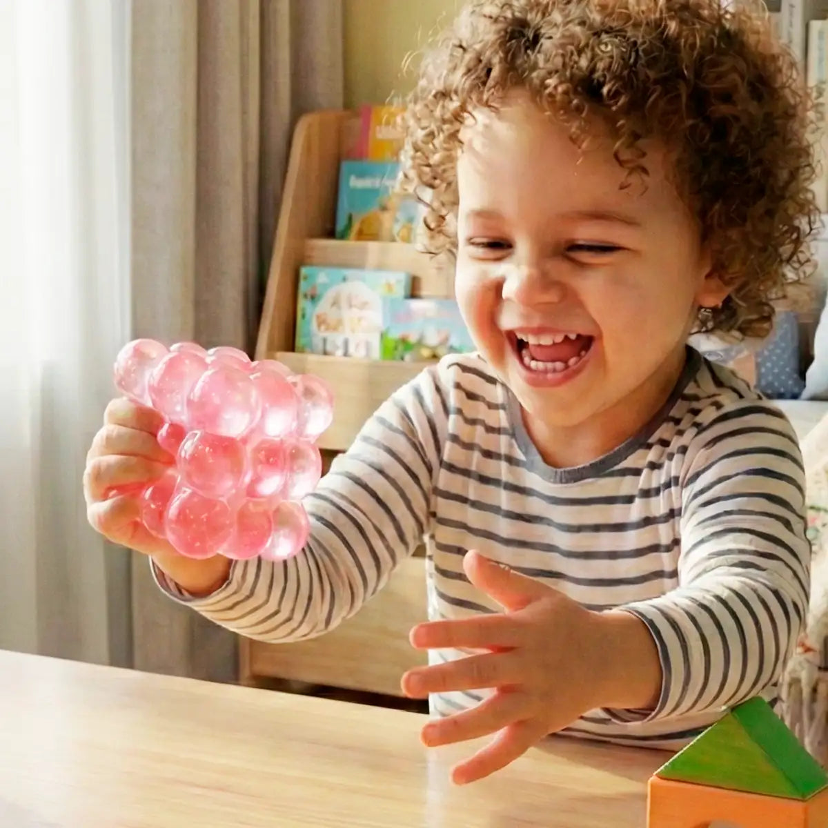 Squishy con Textura, Color Rosa