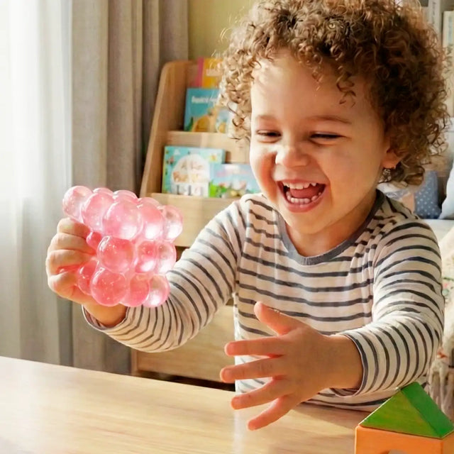 Squishy con Textura, Color Rosa