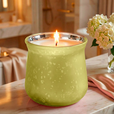 Portavela, Color Plata y Amarillo