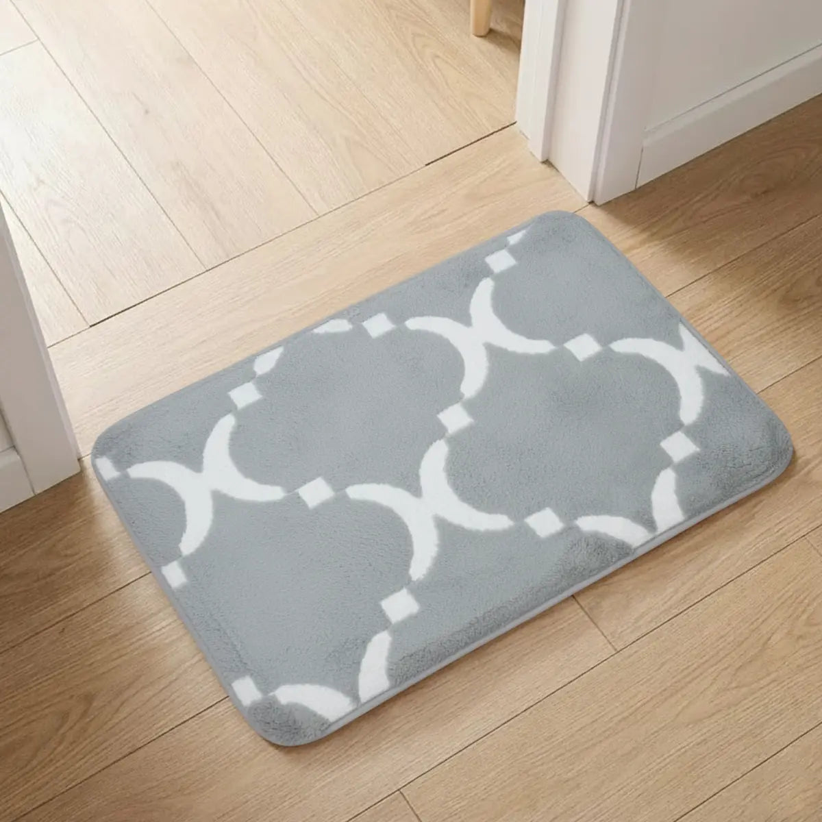 Tapete Rectangular, Diseño Color Gris