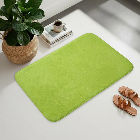 Tapete, Rectangular, Color Verde Limón