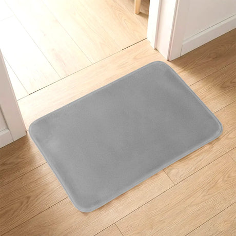 Tapete, Rectangular, Color Gris