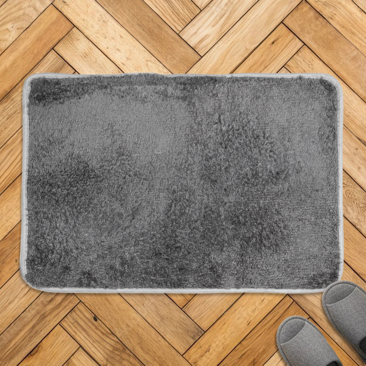 Tapete, Forma Rectangular, Color Gris