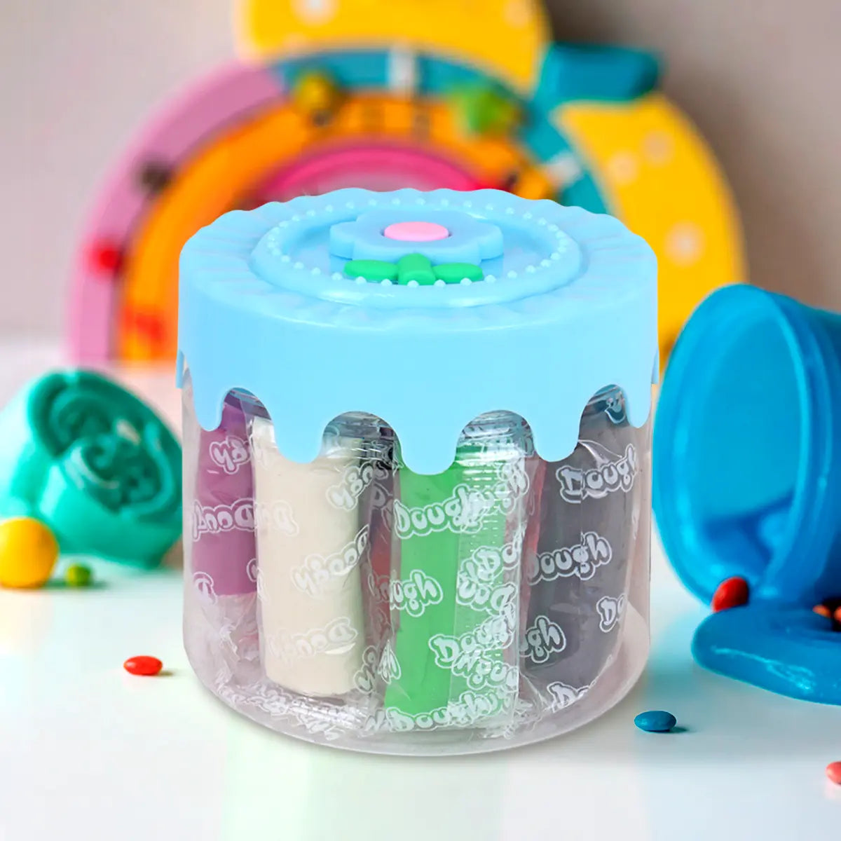 Set de Masas, Flor, Color Azul