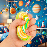 Squishy Antiestrés de Espuma, Esfera, Color Amarillo