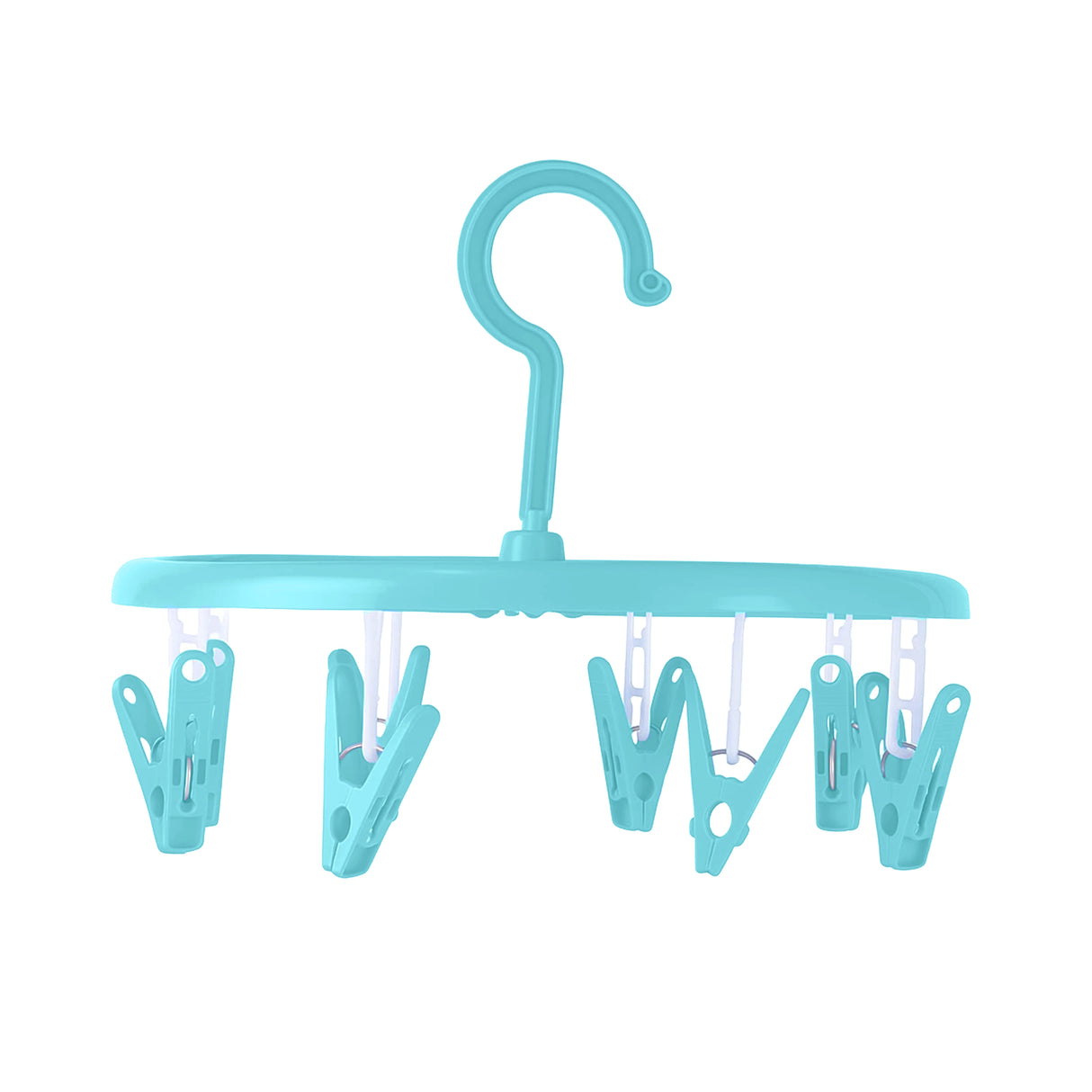 Aro con Pinzas para Ropa, Color Aqua