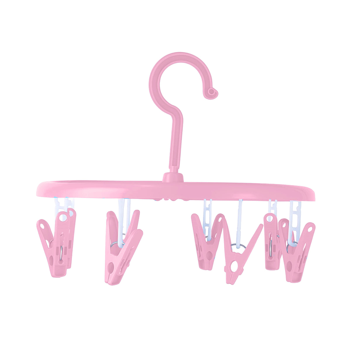 Aro con Pinzas para Ropa, Color Rosa