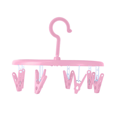 Aro con Pinzas para Ropa, Color Rosa