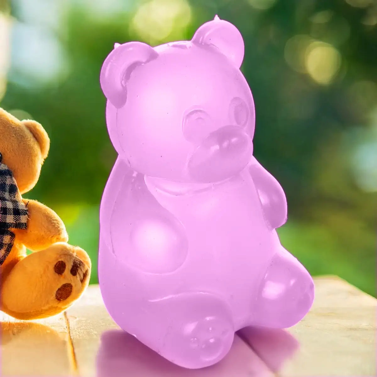 Squishy Antiestrés, Oso, Color Morado