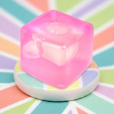 Squishy Antiestrés, Cubo, Color Fucsia