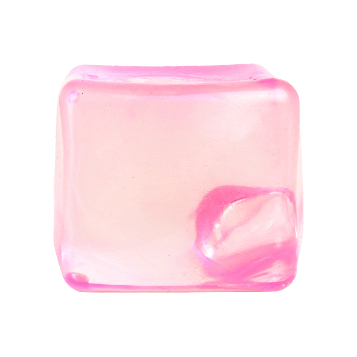 Squishy Antiestrés, Cubo, Color Fucsia