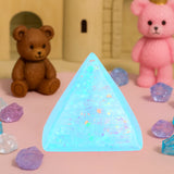 Squishy Antiestrés, Pirámide, Color Azul