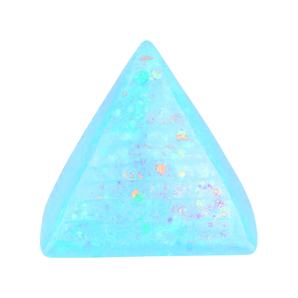 Squishy Antiestrés, Pirámide, Color Azul