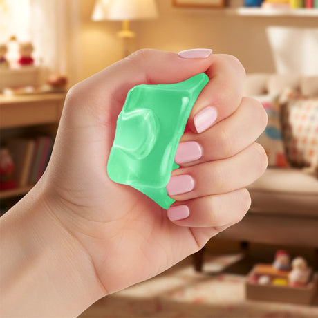 Squishy Antiestrés, Cubo, Color Verde