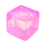 Squishy Antiestrés, Cubo, Color Rosa