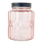 Frasco con Tapa, Color Rosa, 620 ml