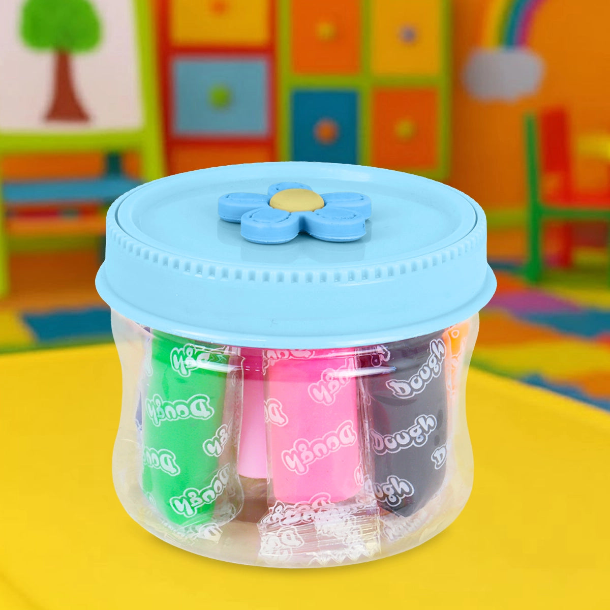 Set de Masas, Tapa Flor, 10 pzas, Color Azul