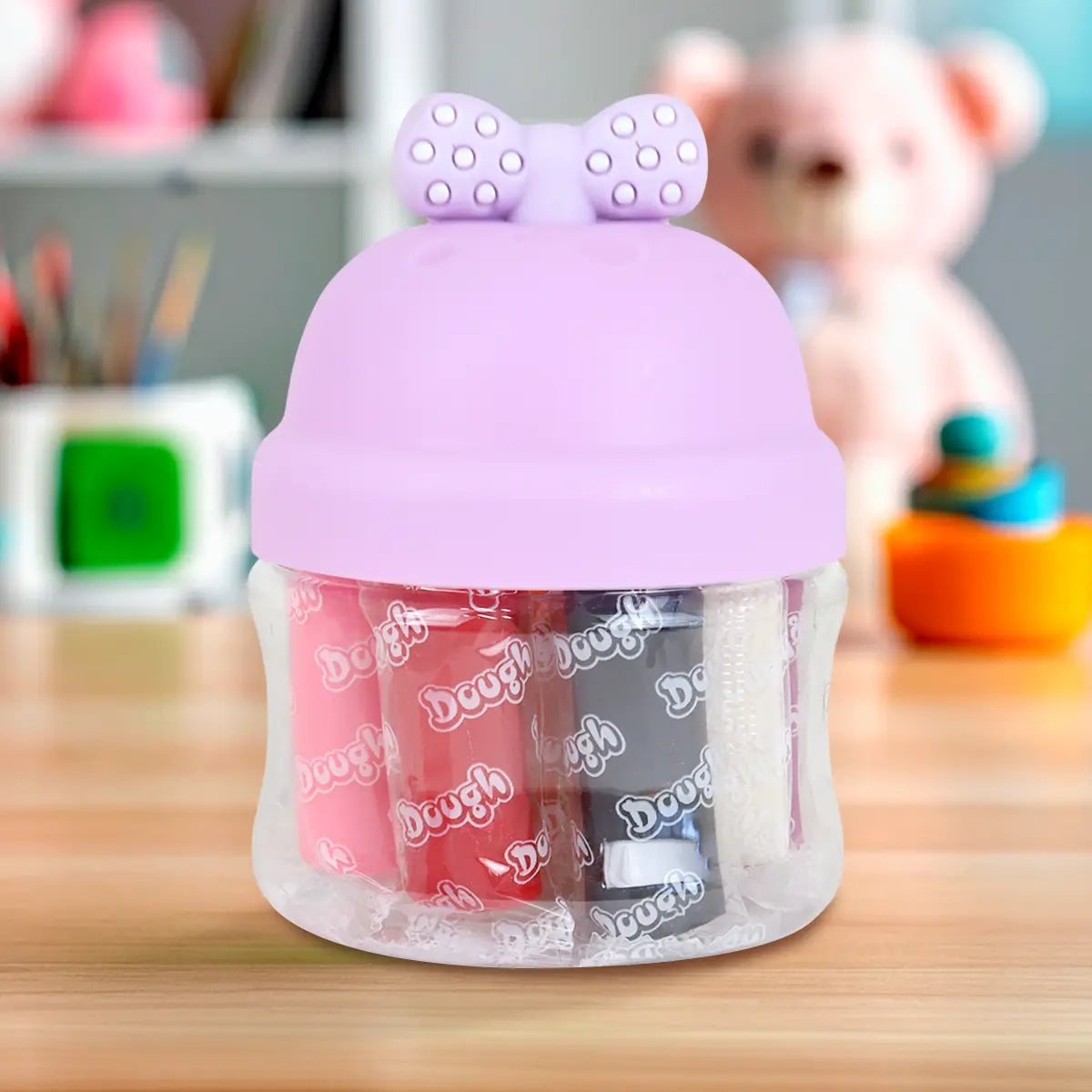 Set de Masas, Moño, 10 pzas, Color Morado