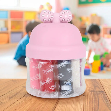 Set de Masas, Moño, 10 pzas, Color Rosa