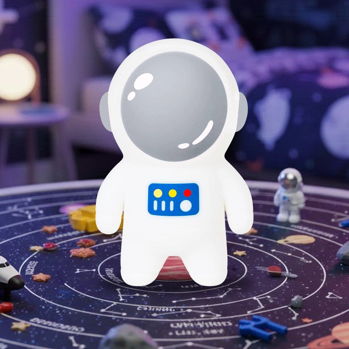 Squishy Antiestrés, Astronauta, Color Plata