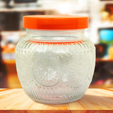 Frasco con Tapa, Color Naranja, 720 ml