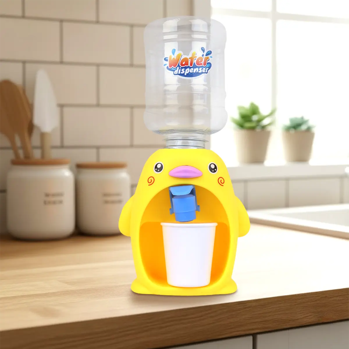 Dispensador de Agua, Pingüino, Color Amarillo