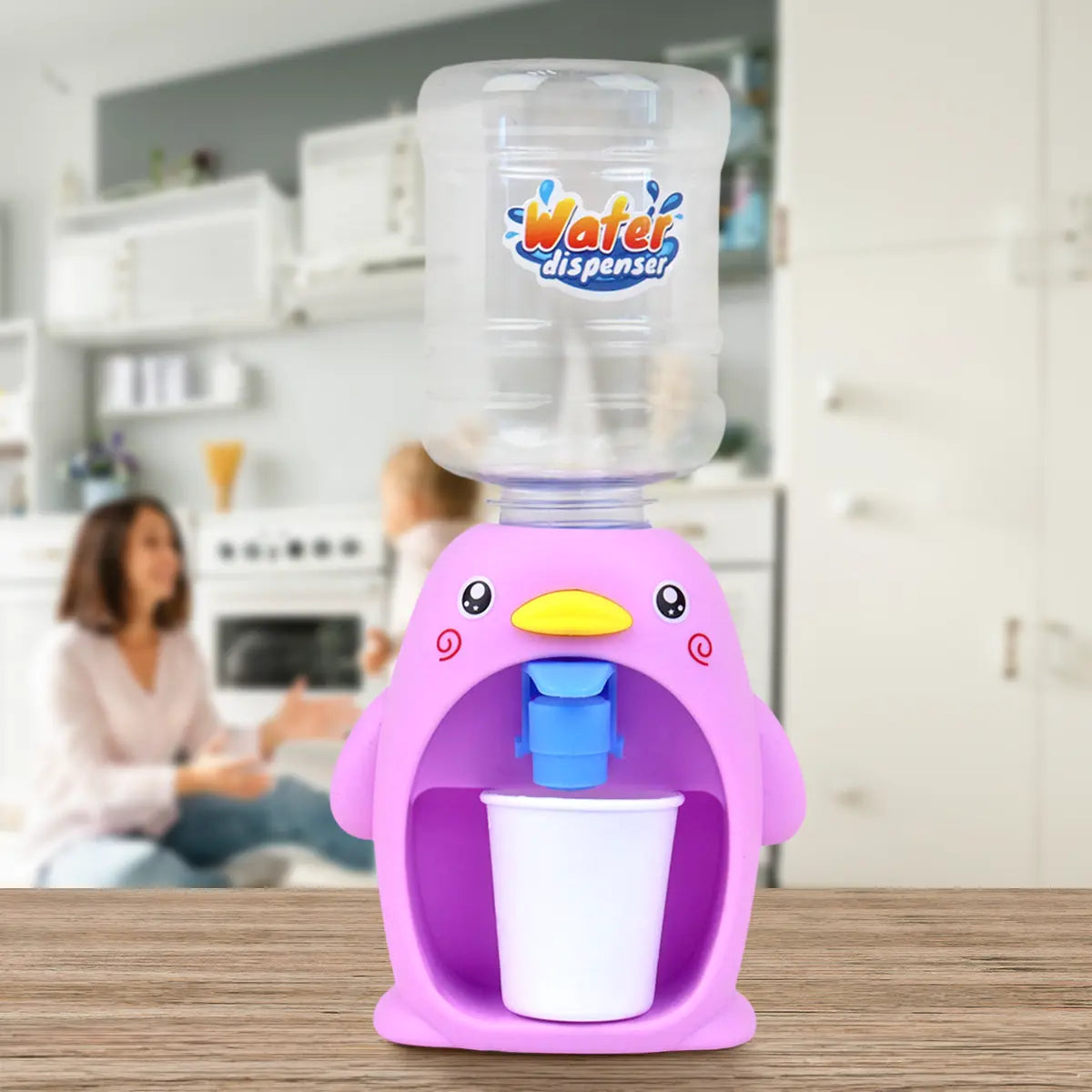 Dispensador de Agua, Pingüino, Color Rosa