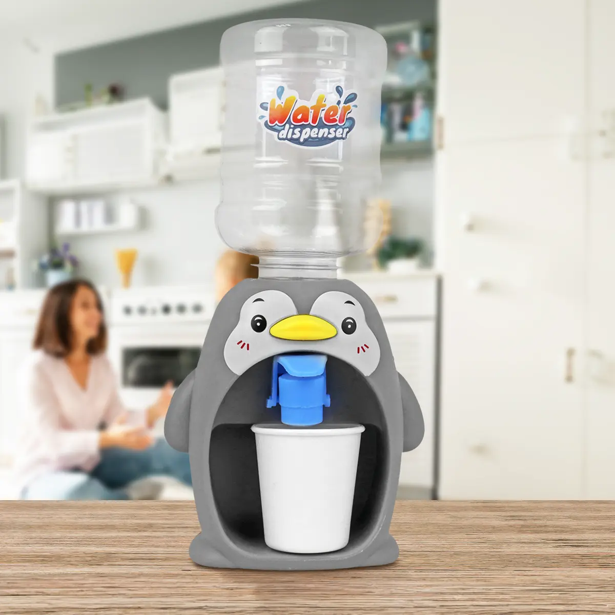 Dispensador de Agua, Pingüino, Color Gris