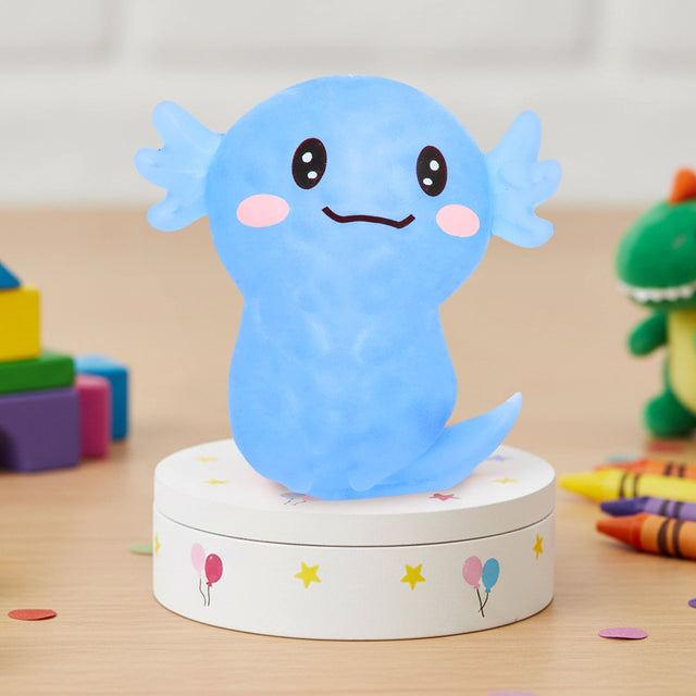 Squishy Antiestrés, Ajolote, Color Azul