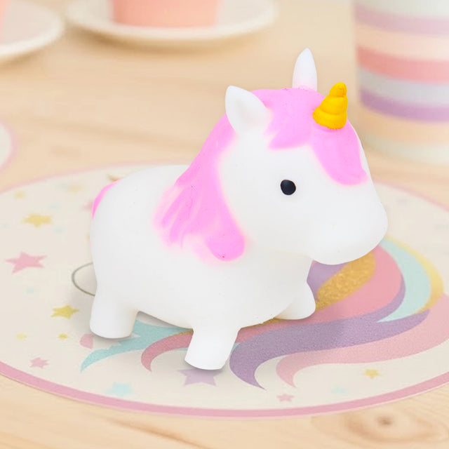 Squishy de Espuma, Unicornio, Color Blanco