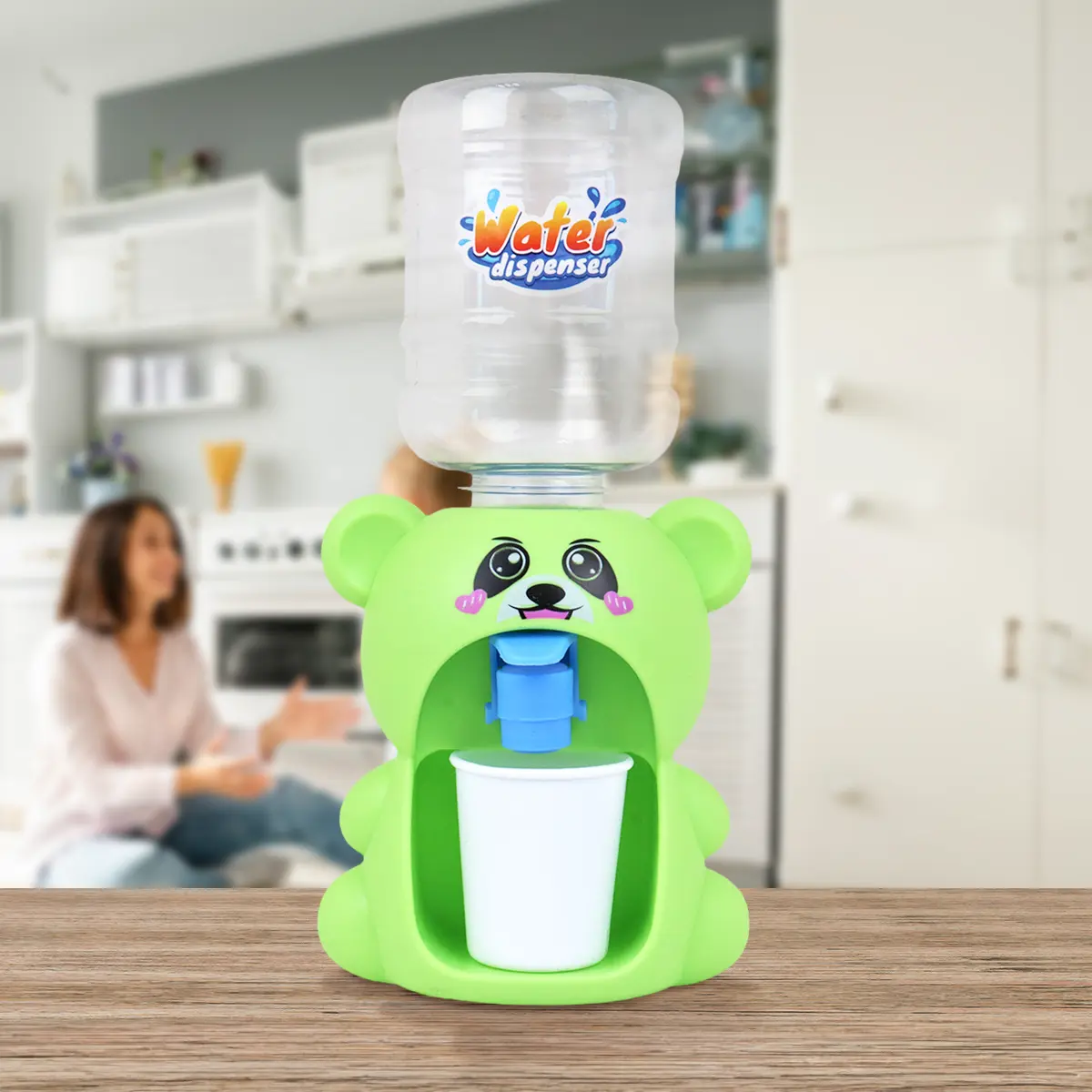 Dispensador de Agua, Oso, Color Verde
